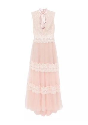 Saiid Kobeisy bow lace dress - Pink