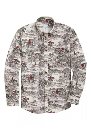 Brooks Brothers printed button-down shirt - White