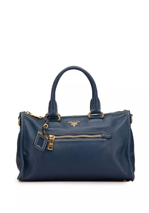 Prada Pre-Owned 2010-2025 Vitello Daino Zip Top satchel - Blue