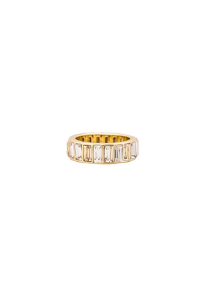 BaubleBar Elizabeth Ring in Metallic Gold. Size 6. Also in 7.
