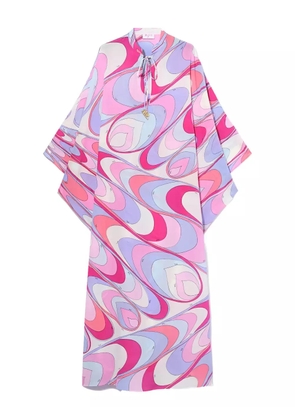 PUCCI onde-print silk dress - Pink
