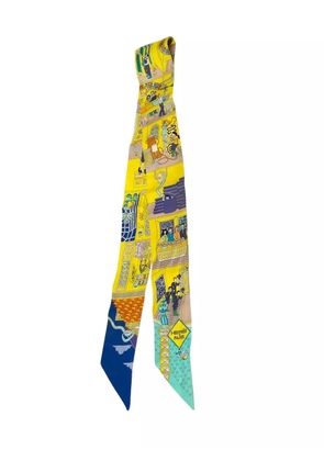 Hermès Pre-Owned 1999-2007 La Maison des Carres Twilly Silk Scarf scarves - Yellow