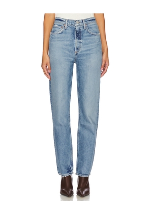 AGOLDE High Rise Stovepipe Jeans in Blue. Size 23. Also in 24, 25, 26, 27, 29, 30, 32.