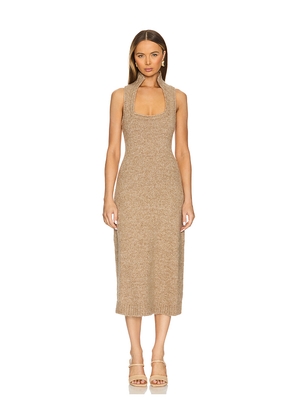 Cult Gaia Casey Knit Dress in Beige. Size M. Also in S, XS.
