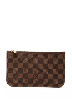 Louis Vuitton Pre-Owned 2014 Damier Ebene Neverfull PM pouch - Brown