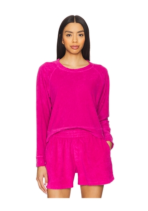 Bobi Terry Top in Fuchsia. Size M. Also in L, S.