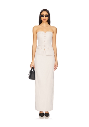 ALL THE WAYS Marta Skirt Set in Grey. Size M. Also in L, S, XS, XXS.