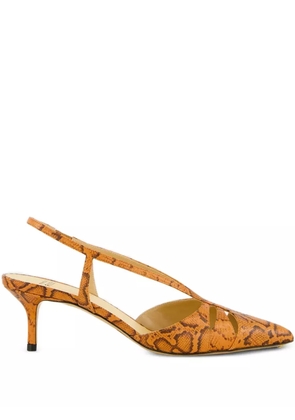 Francesco Russo kitten-heel pumps - Brown