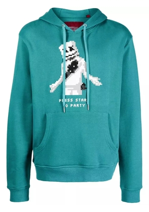 Mostly Heard Rarely Seen 8-Bit Party Starter long-sleeve hoodie - Green