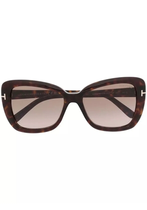 TOM FORD Eyewear tortoiseshell-effect sunglasses - Brown
