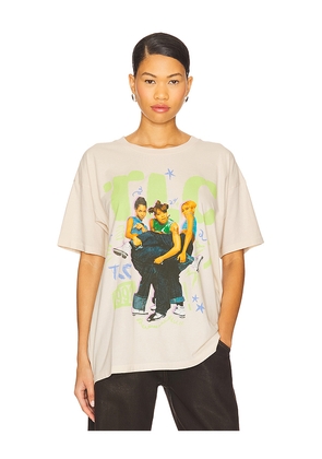 DAYDREAMER Tlc Kickin' It Merch Tee in Beige. Size M. Also in S, XL, XS.