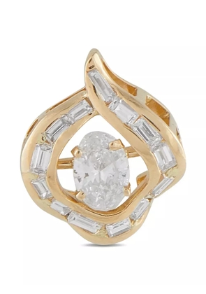 LB Exclusive 14K yellow gold diamond pendant