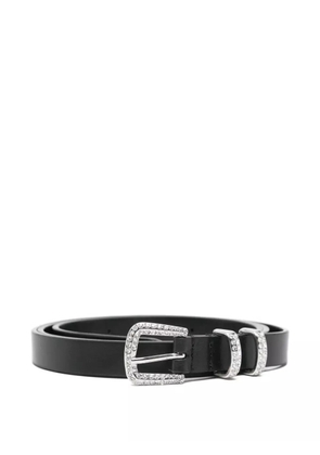 Maje embellished-buckle belt - Black