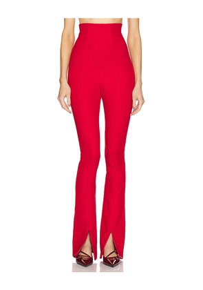 Helsa The Cigarette Pant in Red. Size XL. Also in XS, XXS.