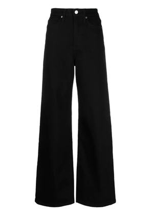 Calvin Klein Jeans high-waisted wide-leg jeans - Black