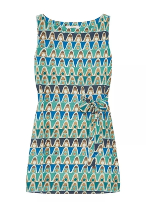 MALIPARMI geometric-print sleeveless top - Blue
