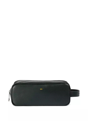 Doucal's leather toiletry bag - Green