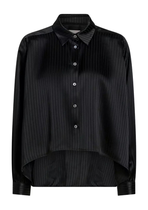 Cinq A Sept Georgia stripe top - Black