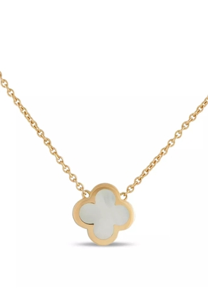 Van Cleef & Arpels 18K yellow gold Pure Alhambra mother-of-pearl necklace