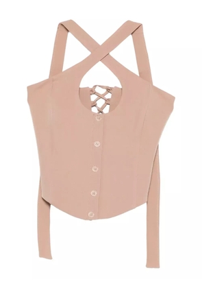 RHIZOME Rosemary corset top - Neutrals