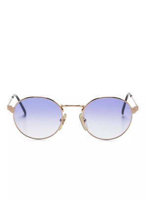 Gianfranco Ferré Pre-Owned tinted round sunglasses - Gold