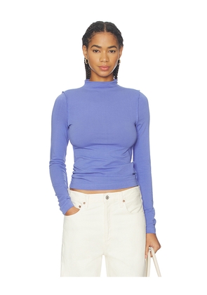 Free People x We The Free Kenzie Long Sleeve In Peri in Blue. Size L. Also in M, S, XL, XS.