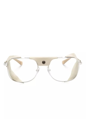 Persol square-frame layered glasses - Silver