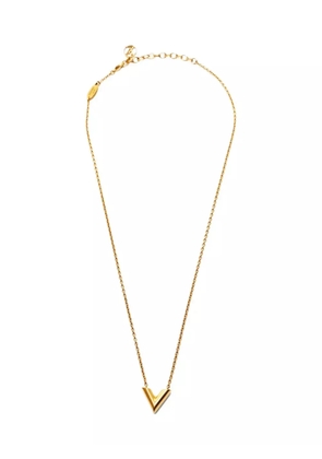 Louis Vuitton Pre-Owned 2019 Essential V necklace - Gold