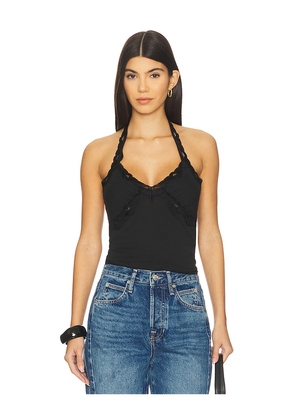 Free People Brooke Halter in Black. Size L. Also in M, S, XL, XS.