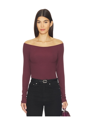 Favorite Daughter Sara Top in Burgundy. Size L. Also in M, S, XL, XS.