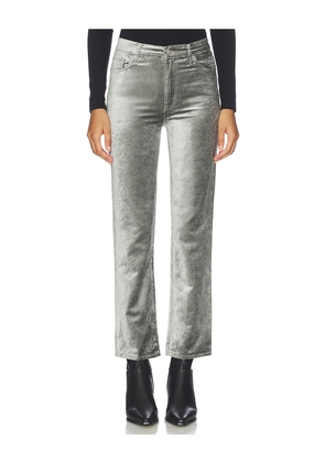 FRAME Le Sleek Straight Pant in Grey. Size 24. Also in 23, 26, 27, 30.