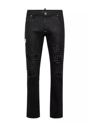 Philipp Plein distressed slim-fit jeans - Black