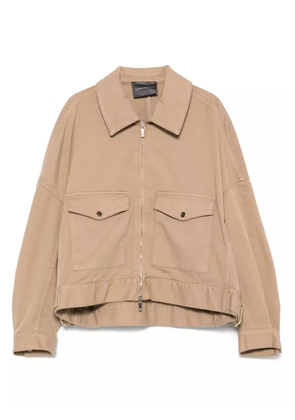 Lorena Antoniazzi zip-up jacket - Brown