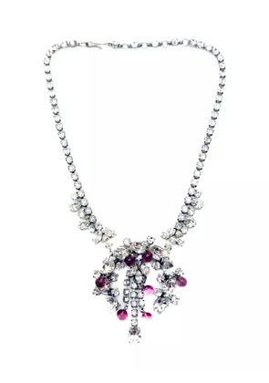 Jennifer Gibson Jewellery 1950s crystal necklace - Silver