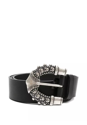 Ba&Sh Blame buckle leather belt - Black