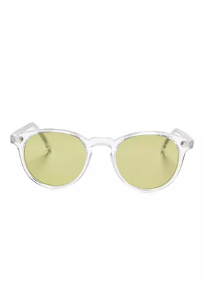 Family Affair crystal round sunglasses - White