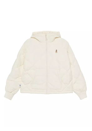 CHOCOOLATE quilted hooded puffer jacket - White