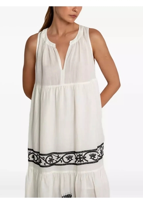 GREEK ARCHAIC KORI Crete sleeveless maxi dress - White