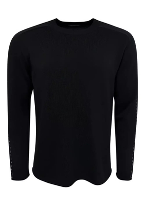 Transit textured long-sleeve sweater - Black