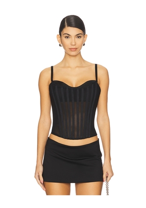 NBD Maria Corset Top in Black. Size L. Also in M, S, XL, XS, XXS.