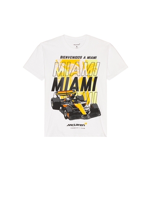 McLaren Formula 1 Raceway Series Miami Oversized Tee in White. Size L. Also in M, S, XL/1X.