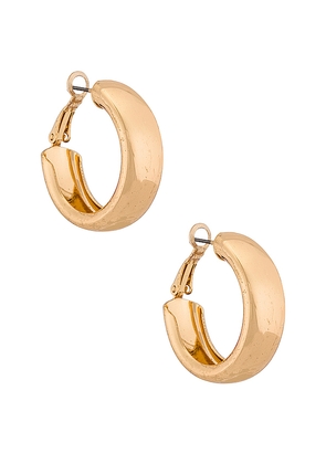 petit moments Kady Hoops in Metallic Gold.