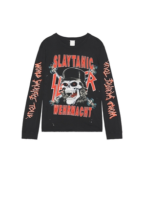 Madeworn Slayer Long Sleeve T-Shirt in Black. Size L. Also in M, XL/1X, XXL/2X.