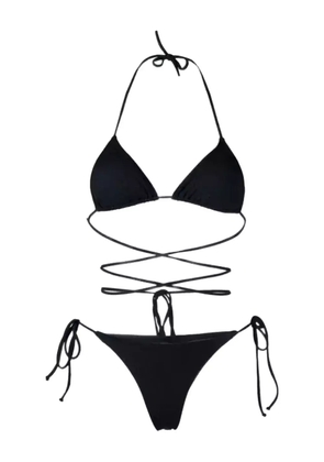 Reina Olga cross-front bikini - Black