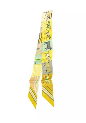 Hermès Pre-Owned 2001-2025 Couvertures Nouvelles Silk Twilly Scarf scarves - Yellow