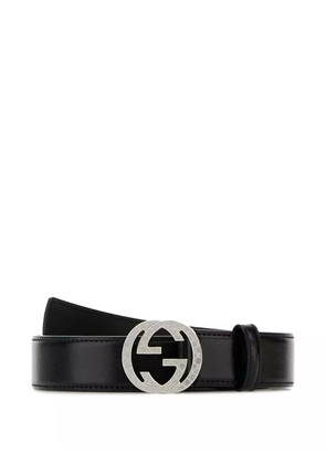 Gucci Interlocking G buckle belt - Black