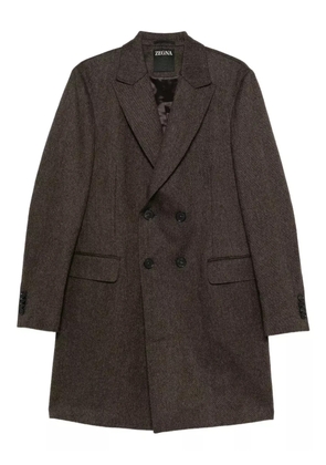 Zegna cashmere coat - Brown