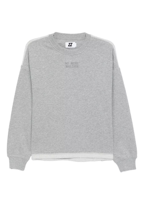 izzue logo-embroidered sweatshirt - Grey