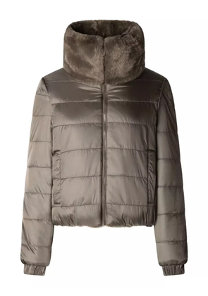 Save The Duck high-neck jacket - Brown