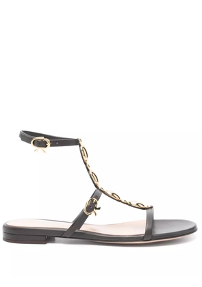 Gianvito Rossi appliqué-detail sandals - Brown